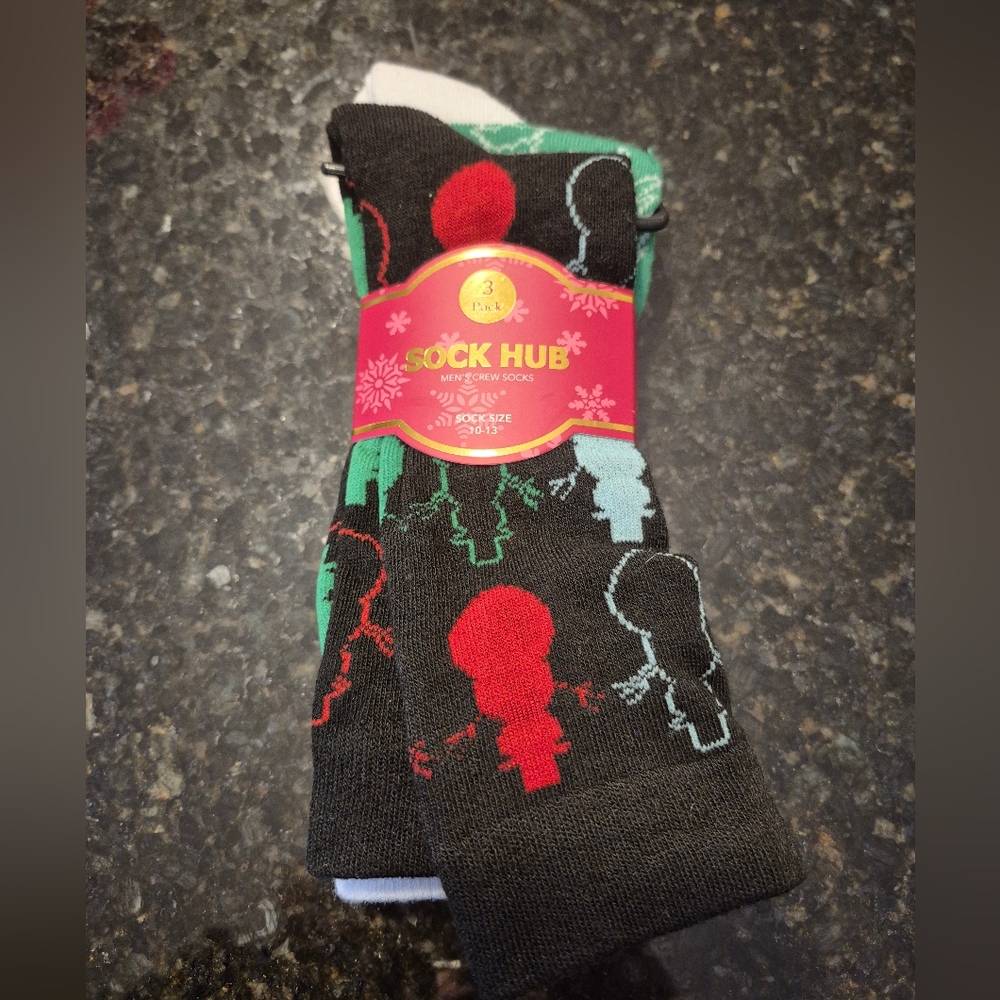 NEW Sock Hub Holiday Sock 3 pack
